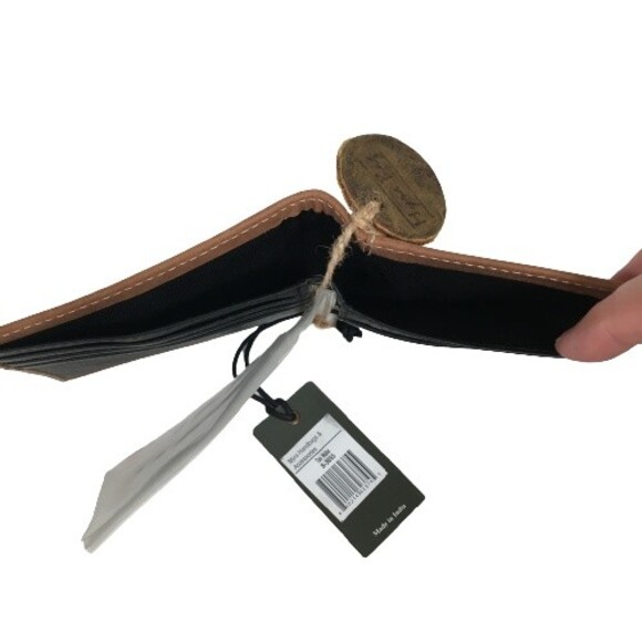 Myra Bags #3855 Wallet ID Credit Card Picture Holder RFID Hand Tooled Leather - Picture 8 of 14